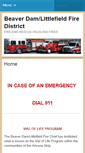 Mobile Screenshot of beaverdam-littlefieldfire.org